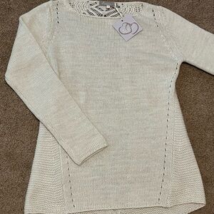 Cream Wool Blend Italian Sweater Bianca B